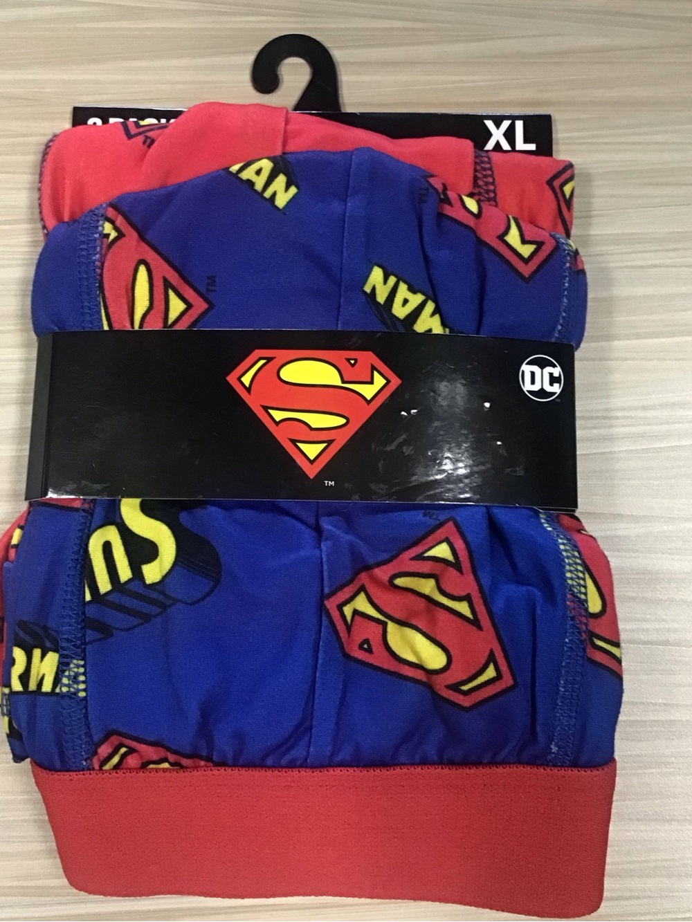DC Comics Superman Logo Blue & Red Boxer Briefs 2 Pack